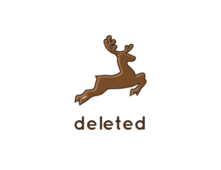 jumping reindeer icon