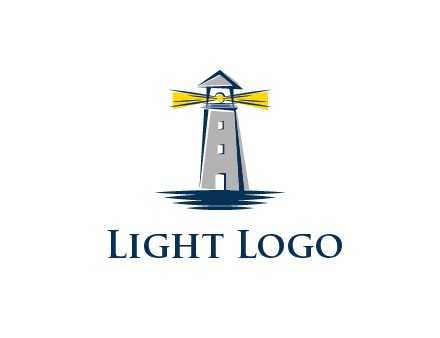 lighthouse and sea illustration