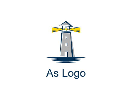 lighthouse and sea illustration
