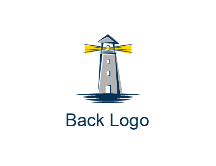 lighthouse and sea illustration
