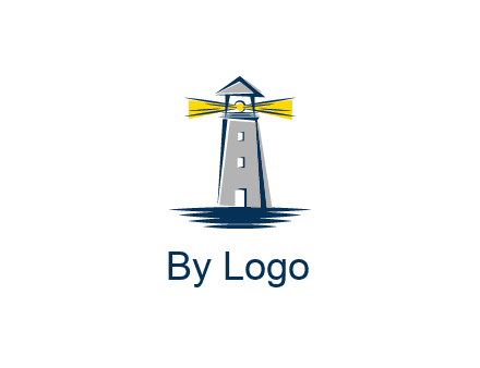 lighthouse and sea illustration