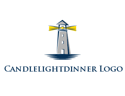 lighthouse and sea illustration