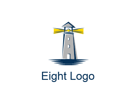 lighthouse and sea illustration