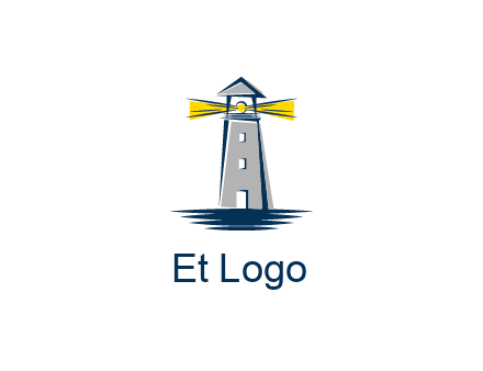 lighthouse and sea illustration