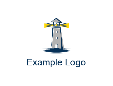lighthouse and sea illustration