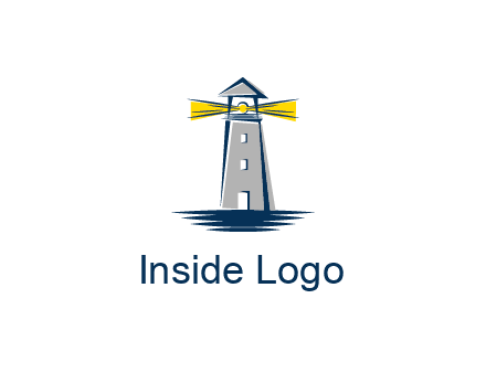 lighthouse and sea illustration