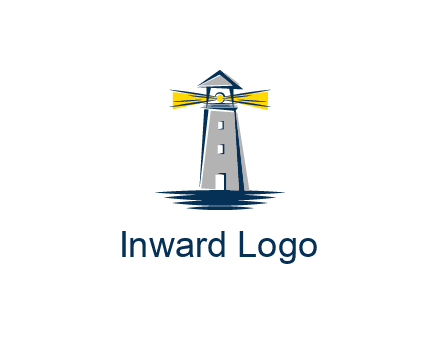 lighthouse and sea illustration
