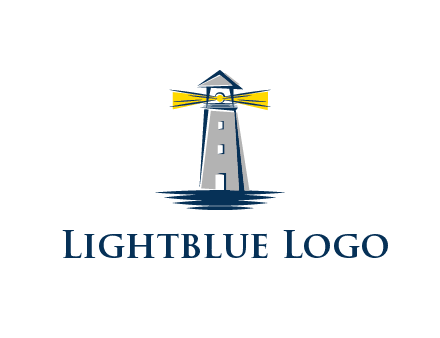 lighthouse and sea illustration