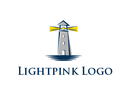lighthouse and sea illustration