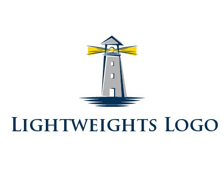 lighthouse and sea illustration