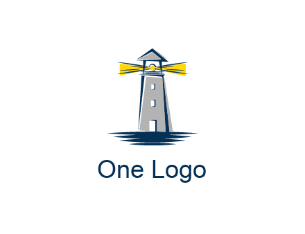 lighthouse and sea illustration