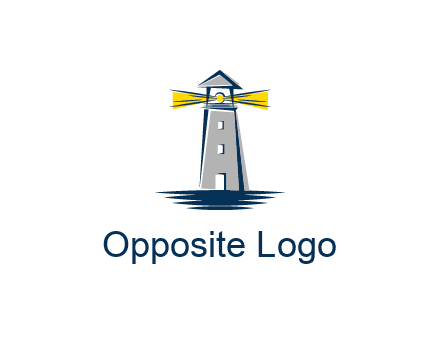 lighthouse and sea illustration