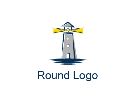 lighthouse and sea illustration