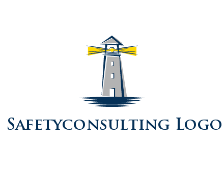 lighthouse and sea illustration