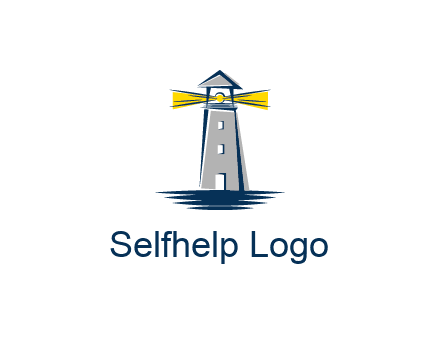 lighthouse and sea illustration