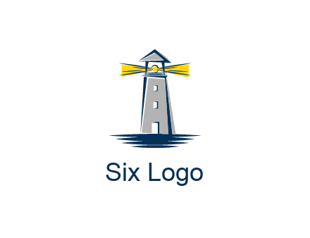 lighthouse and sea illustration