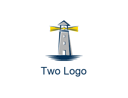 lighthouse and sea illustration
