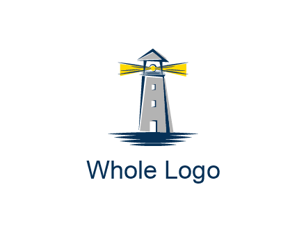 lighthouse and sea illustration