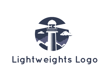 lighthouse in the clouds