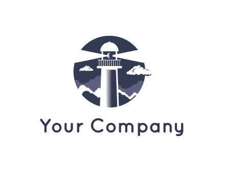 lighthouse in the clouds