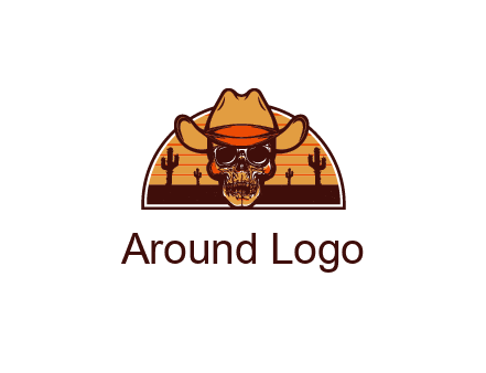 wild west skull logo