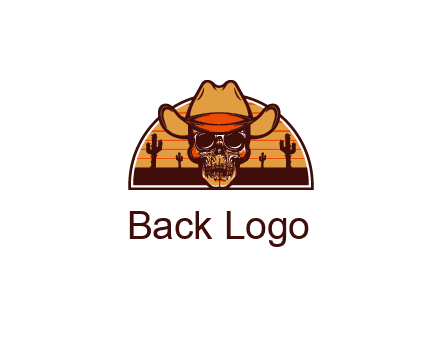 wild west skull logo