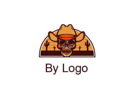 wild west skull logo