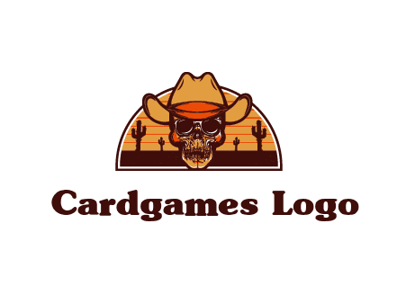 wild west skull logo