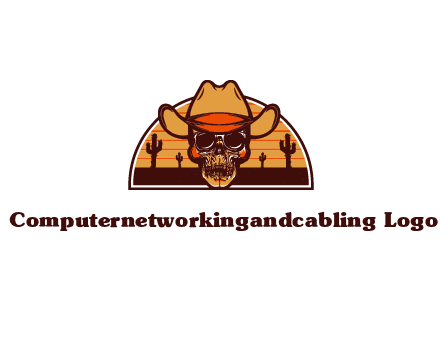 wild west skull logo