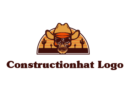 wild west skull logo