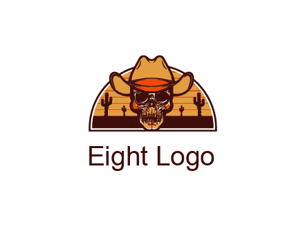 wild west skull logo