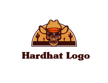 wild west skull logo