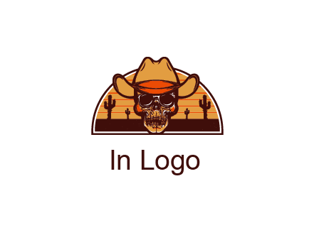 wild west skull logo