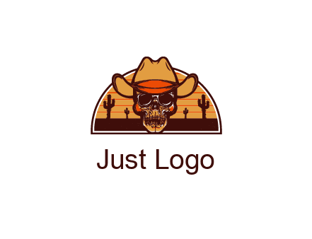wild west skull logo