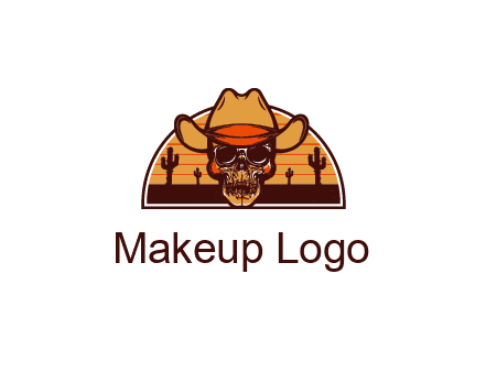 wild west skull logo