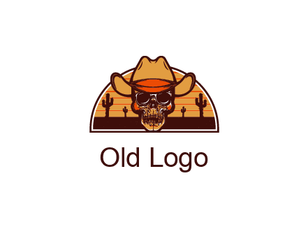 wild west skull logo