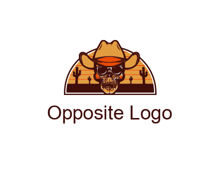 wild west skull logo