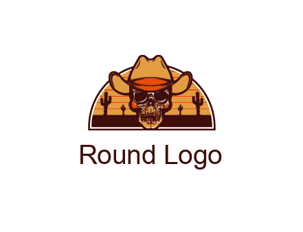 wild west skull logo