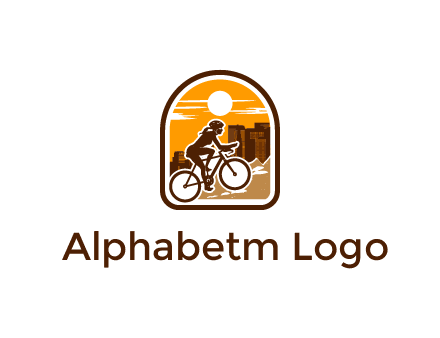 mountain biking logo