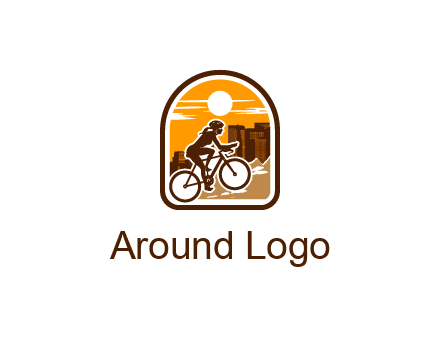 mountain biking logo