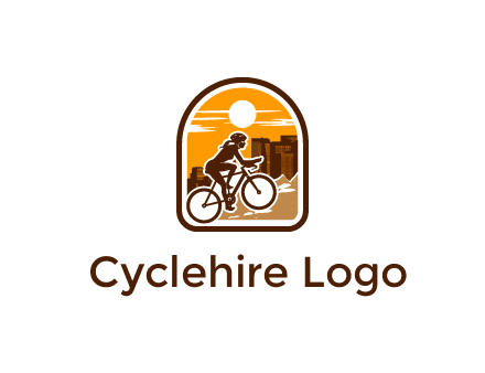 mountain biking logo