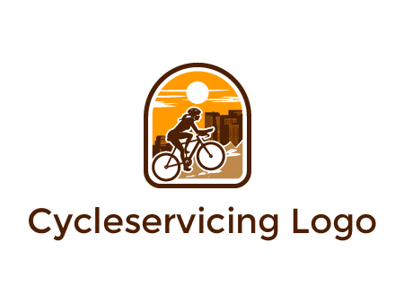 mountain biking logo