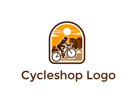 mountain biking logo