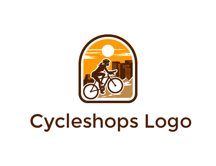 mountain biking logo