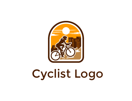 mountain biking logo