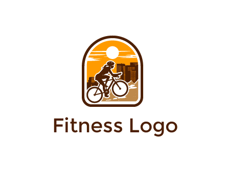 mountain biking logo