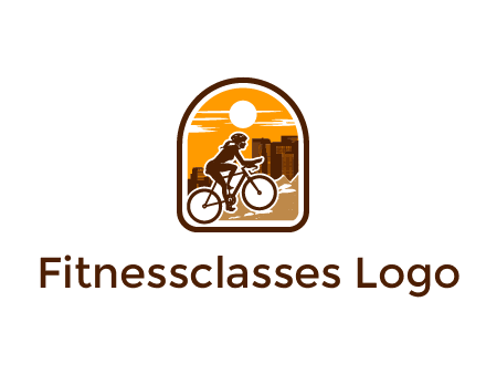 mountain biking logo