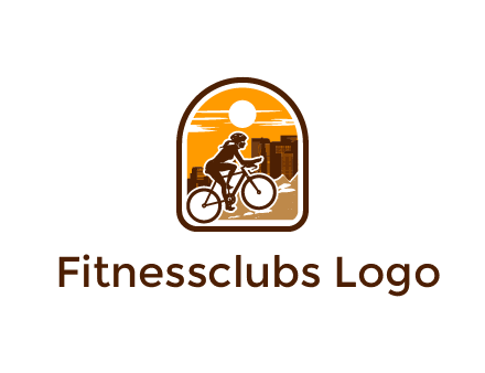 mountain biking logo