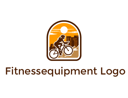 mountain biking logo