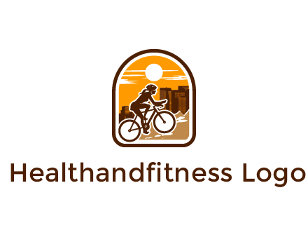 mountain biking logo